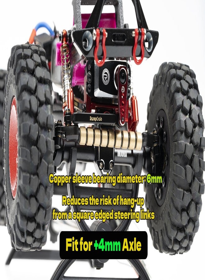 RampCrab Copper Sleeve Bearing Steering Link for SCX24 & AX24 +4mm axle on Each Side - Image 3